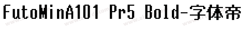 FutoMinA101 Pr5 Bold字体转换